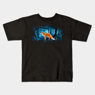 Fox in the forest Kids T-Shirt